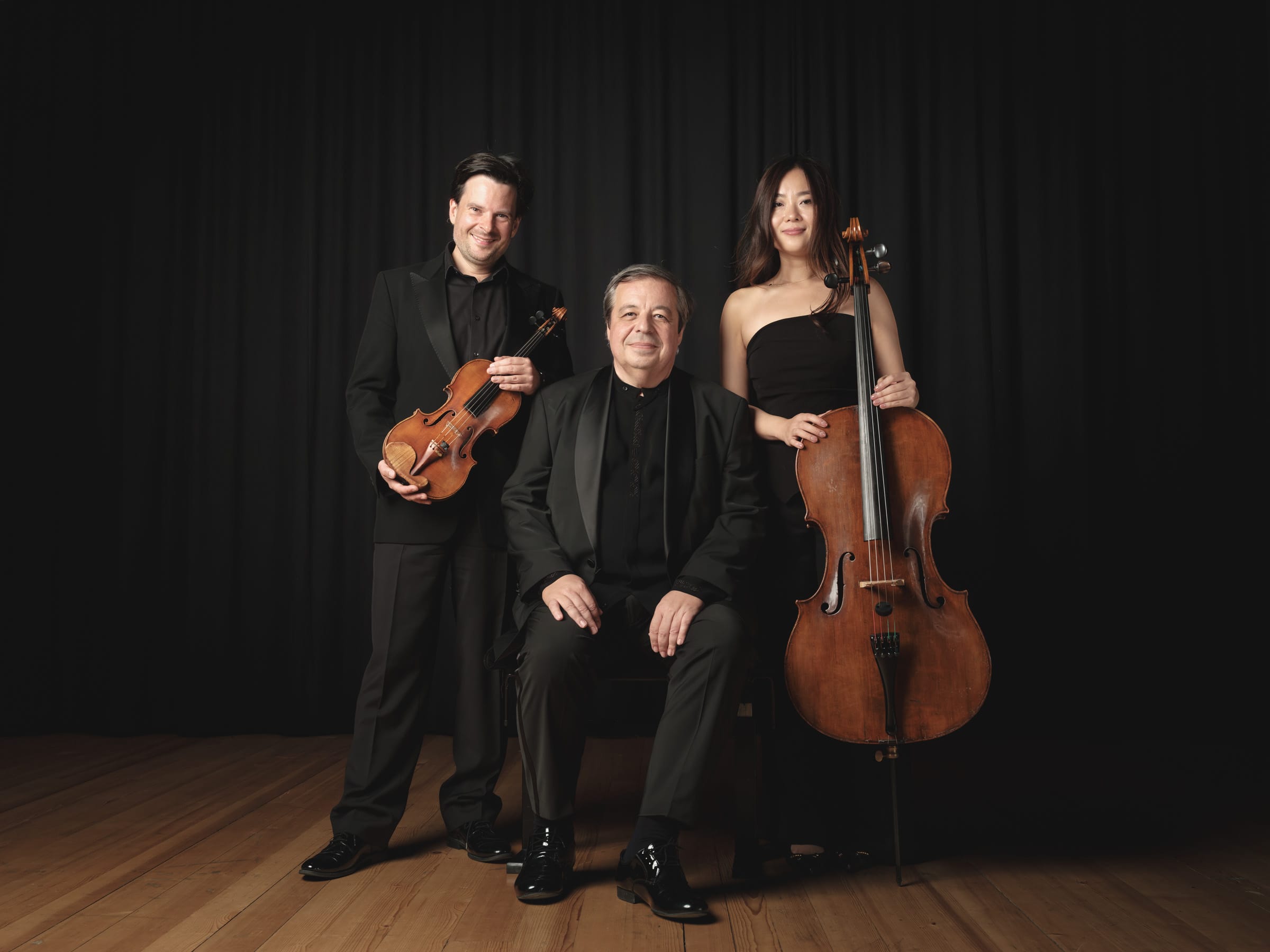 Ensembleportrait des Rachmaninoff Trio in Gstaad